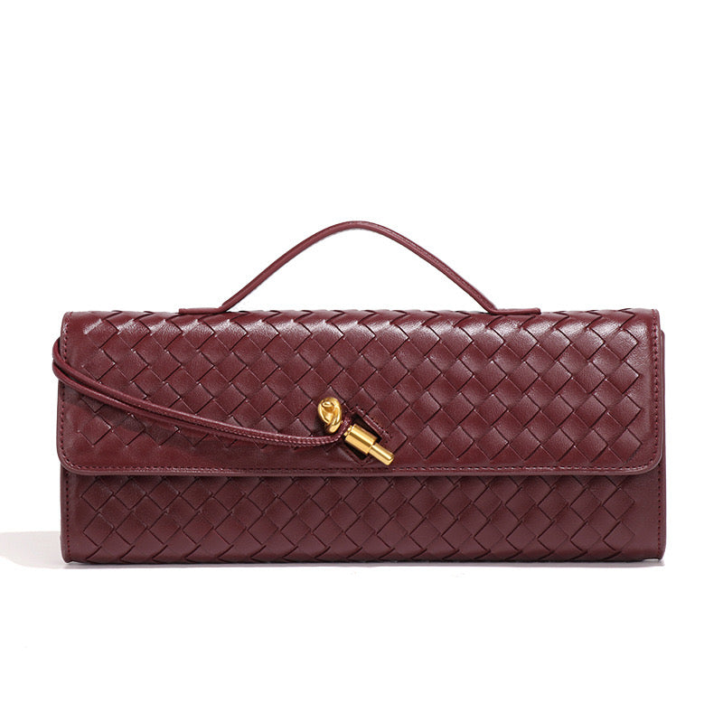 Classic Long Clutch Bag with Shoulder Strap