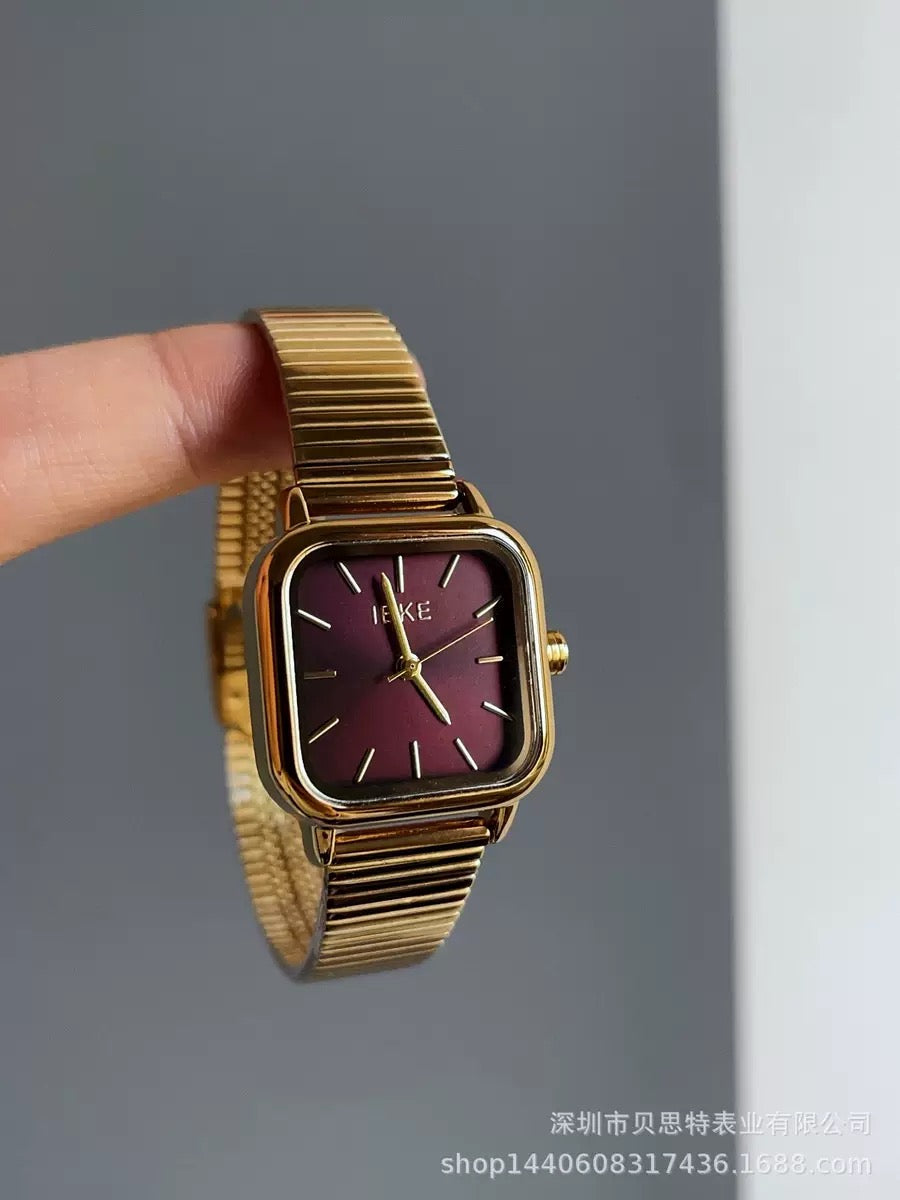 Luxury Vintage Gold Bracelet Watches: Elegant Minimalist Collection (Comes Boxed)