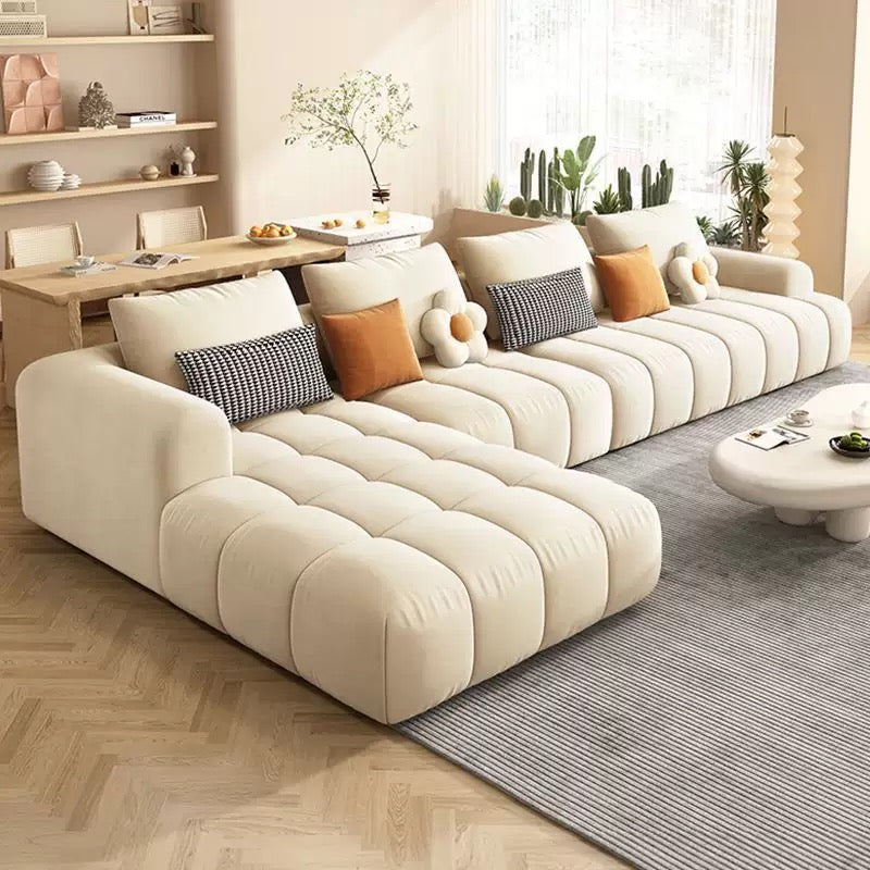 Modern Modular Chaise Sectional Sofa/Plush Lounge Fabric Couch
