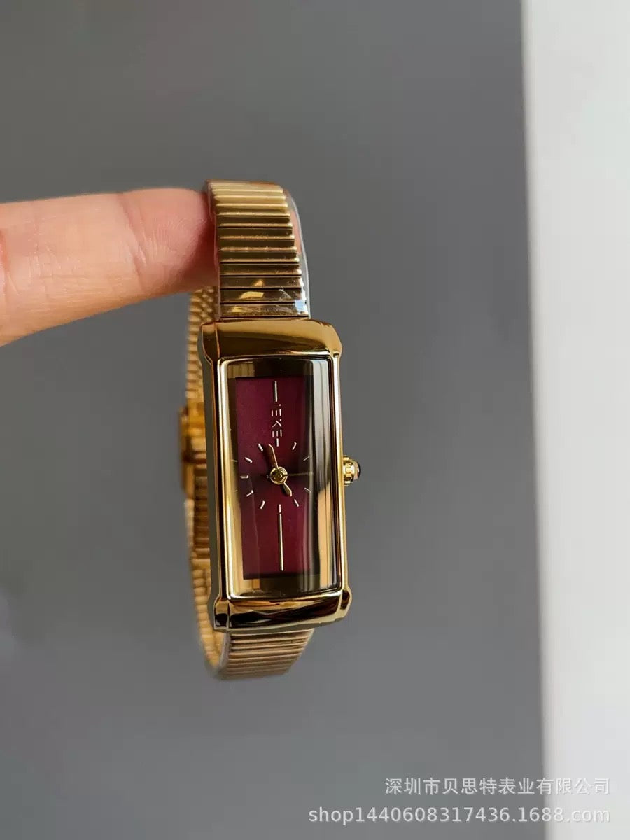 Luxury Vintage Gold Bracelet Watches: Elegant Minimalist Collection (Comes Boxed)