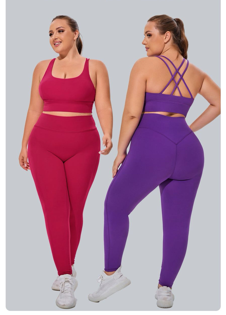 High Quality Stylish 2-Piece Gym Set (Plus size)