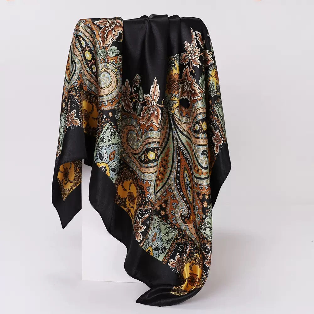 90x90cm High Quality Silk Scarves (Set of 6 designs)