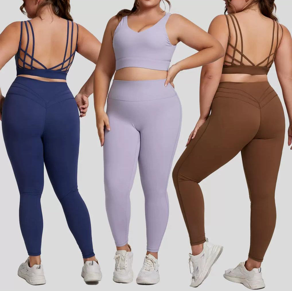 High Quality Stylish 2-Piece Gym Set (Plus size)