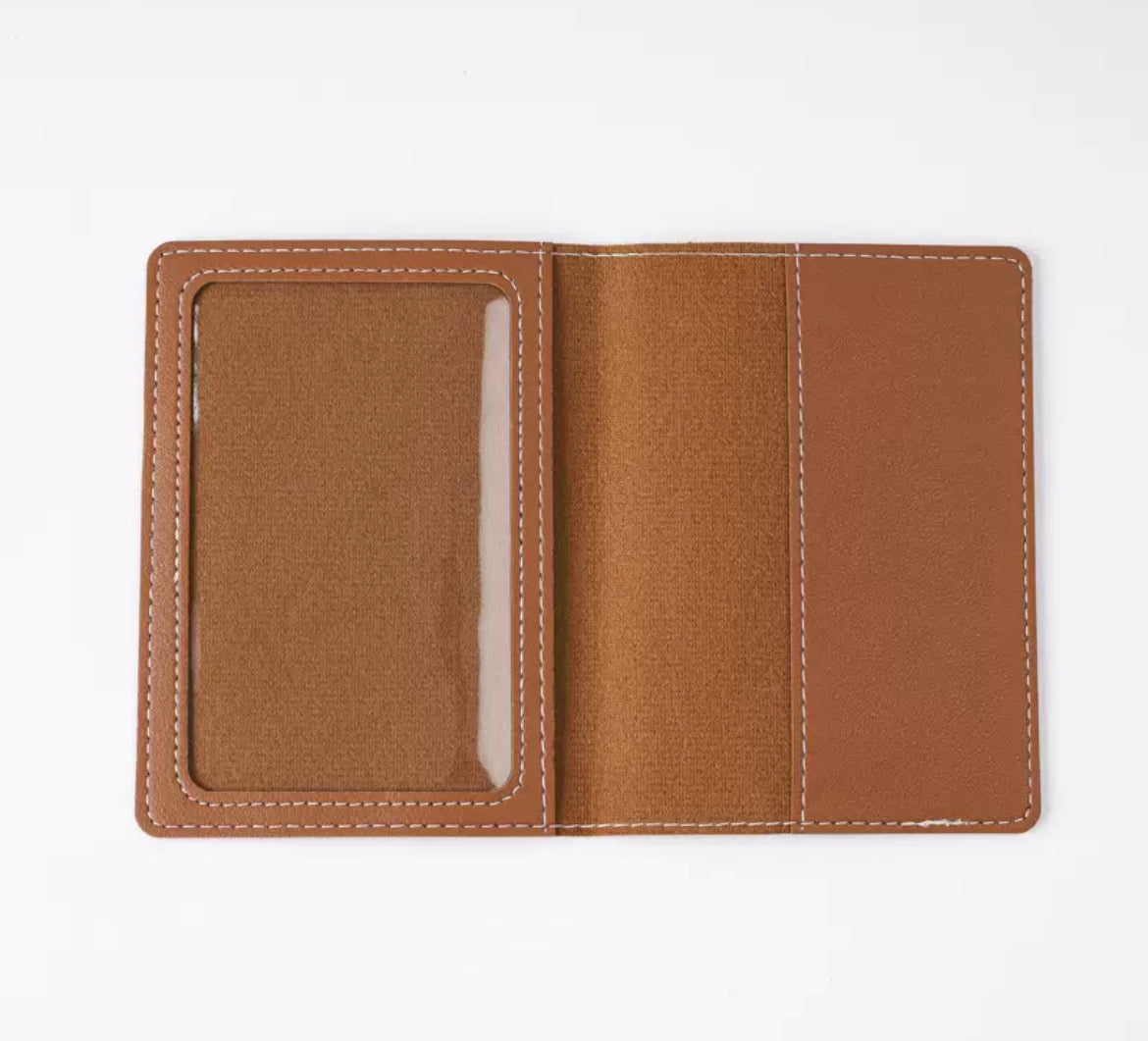 Stylish Passport Holder with 2 Matching Luggage Tag Sets