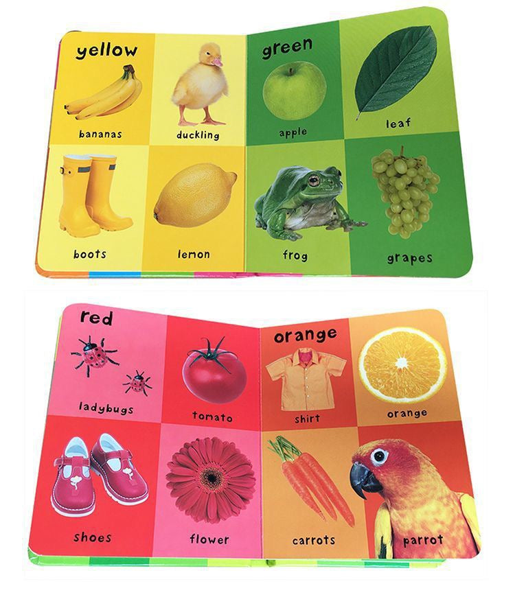 Kids “First 100” Learning Board Book – Early Words, Numbers, Animals & Vehicles (Set of 9 Books)