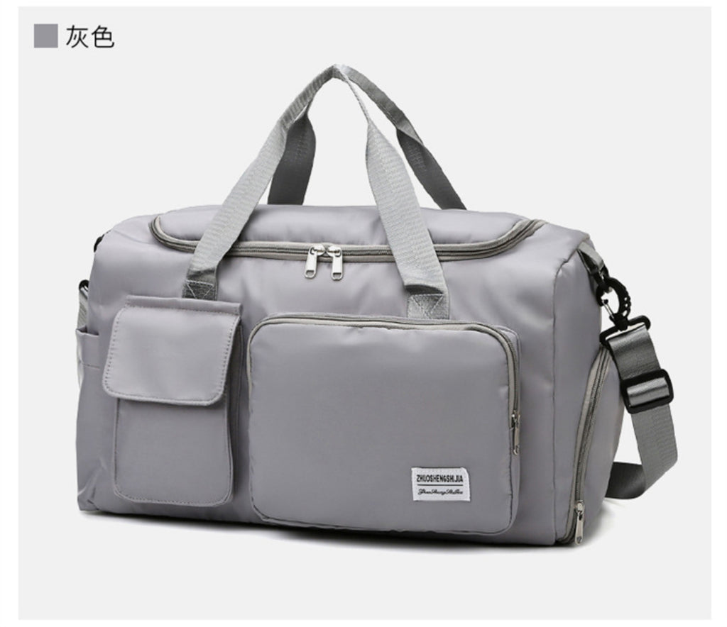 Large Capacity Travel & Gym Duffel Bag with Shoe Compartment