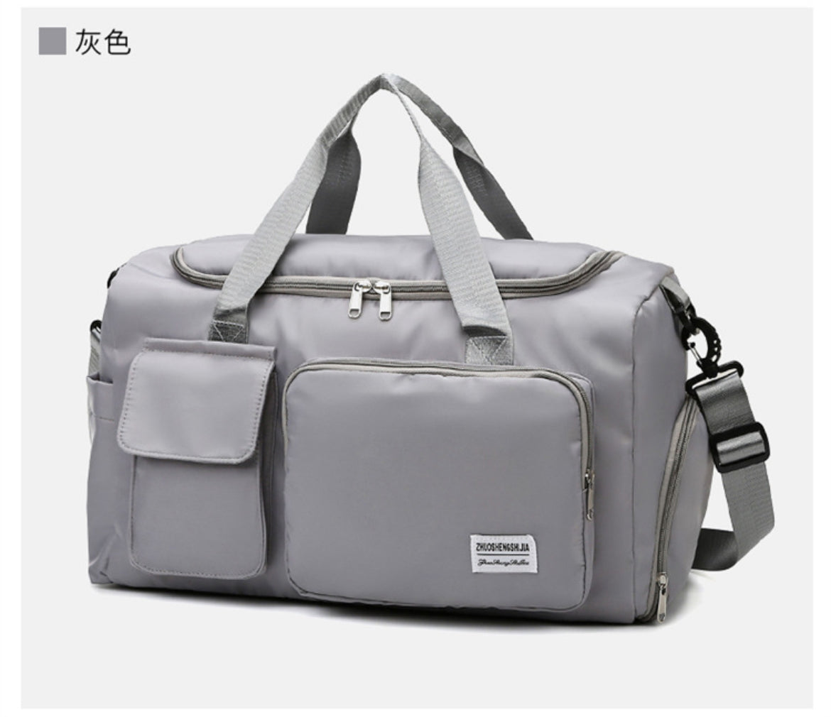 Large Capacity Travel & Gym Duffel Bag with Shoe Compartment