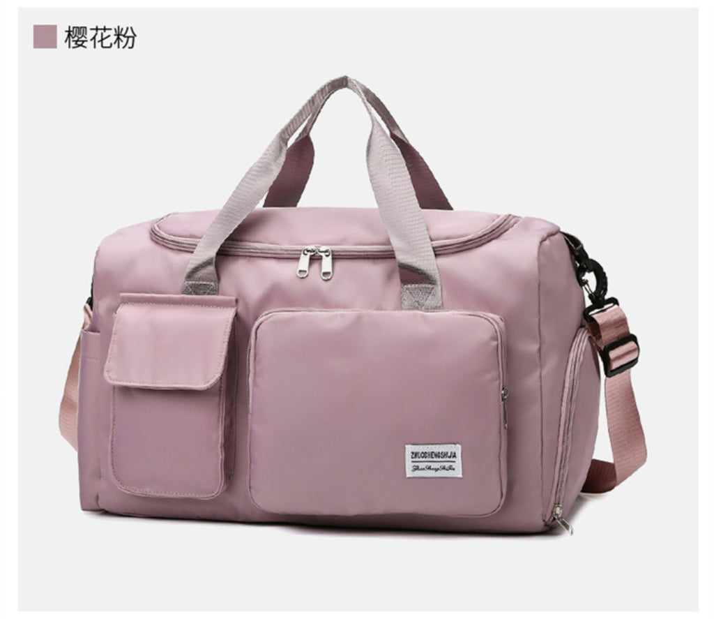 Large Capacity Travel & Gym Duffel Bag with Shoe Compartment