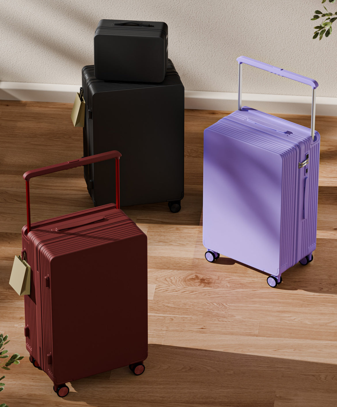 Multifunction Smart Travel Luggage Set (20/24/26”)