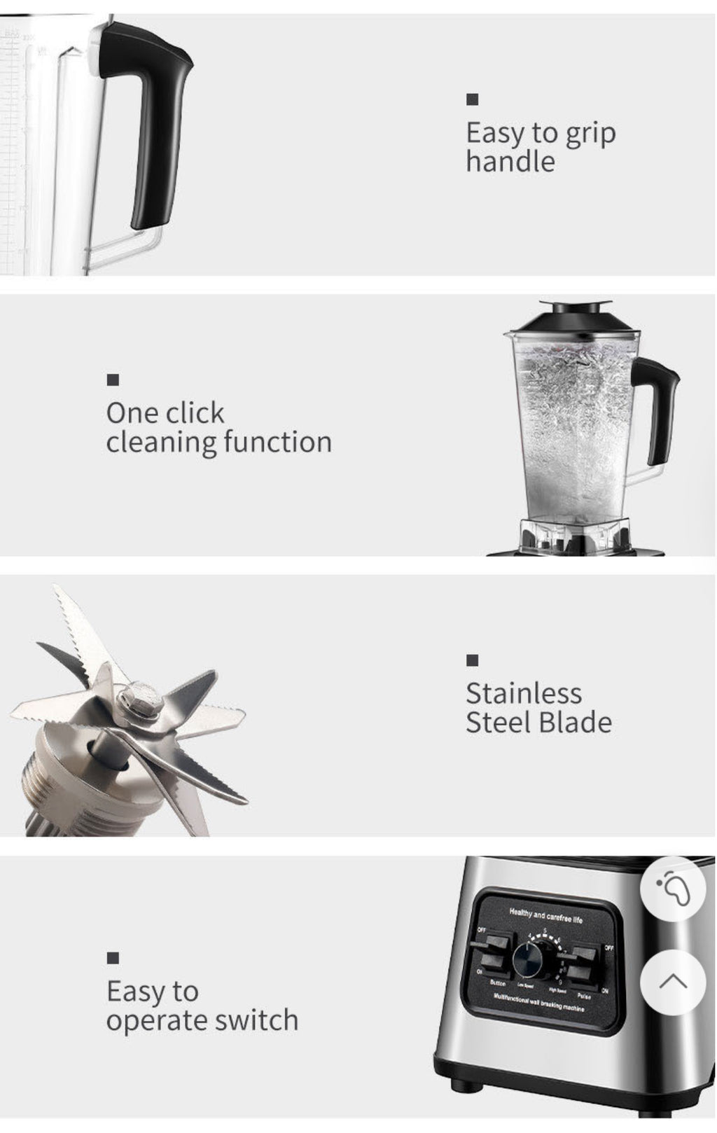 Multi-Purpose 2.5L Capacity High-Power Blender (2-in-1)