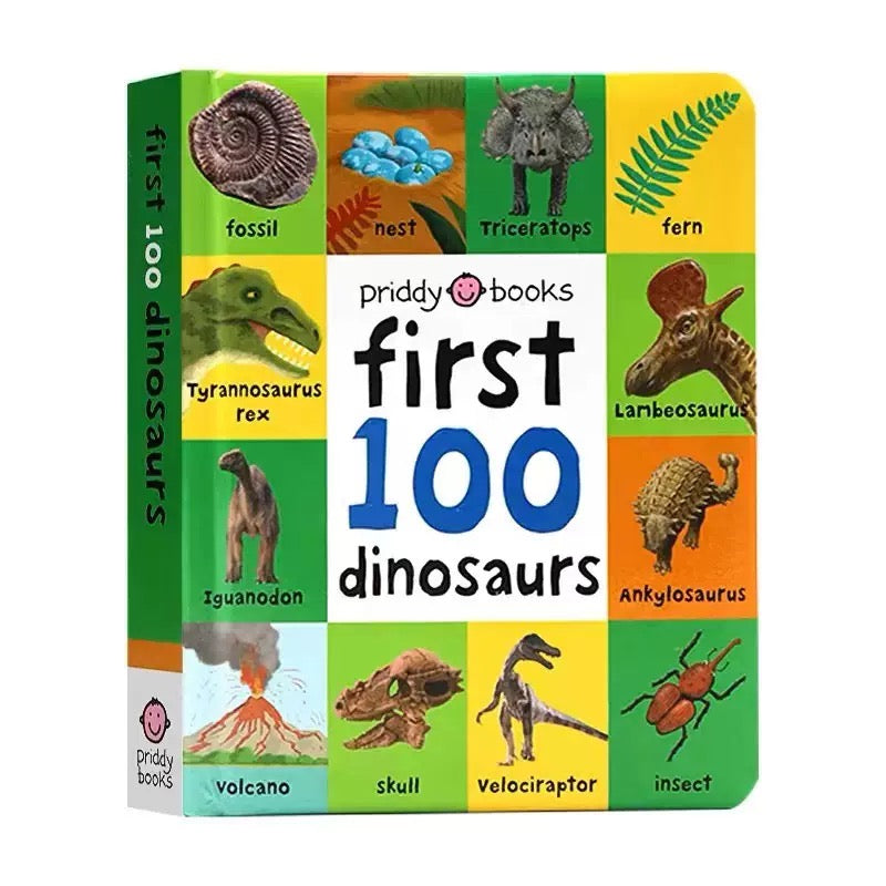 Kids “First 100” Learning Board Book – Early Words, Numbers, Animals & Vehicles (Set of 9 Books)