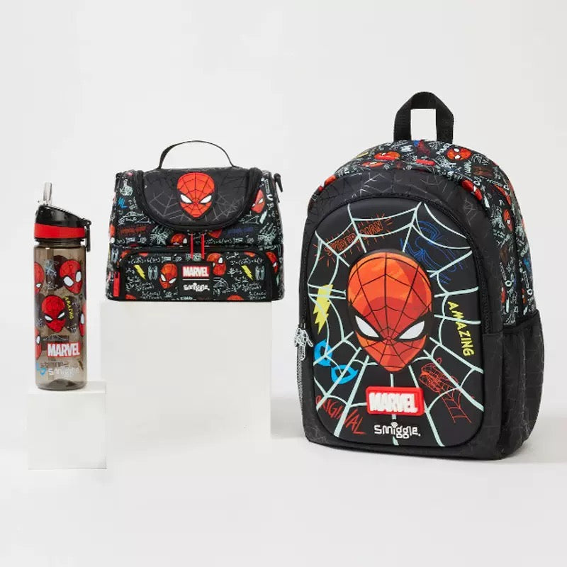 4-Piece Kids School Backpack Set – Cartoon Backpack, Lunch Bag, Pencil Case & Water Bottle