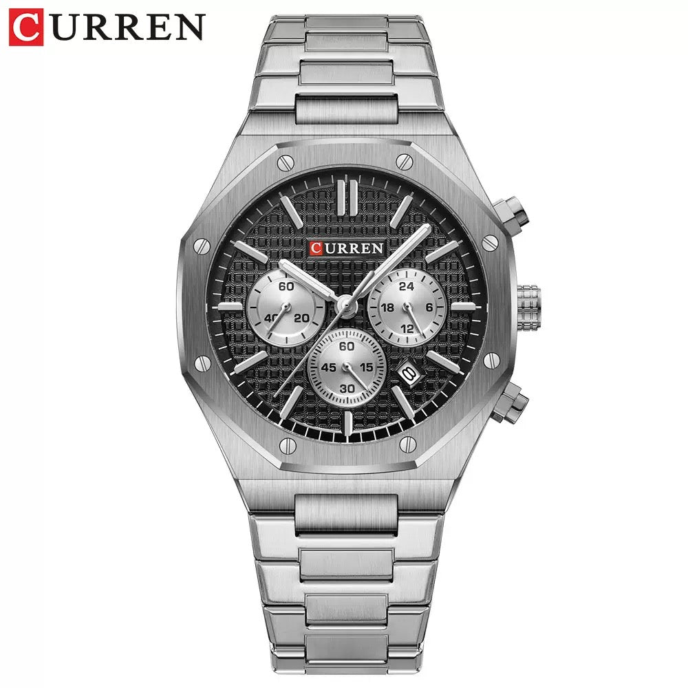 CURREN Classic Chronograph StainlessSteel Watch (Comes Boxed)
