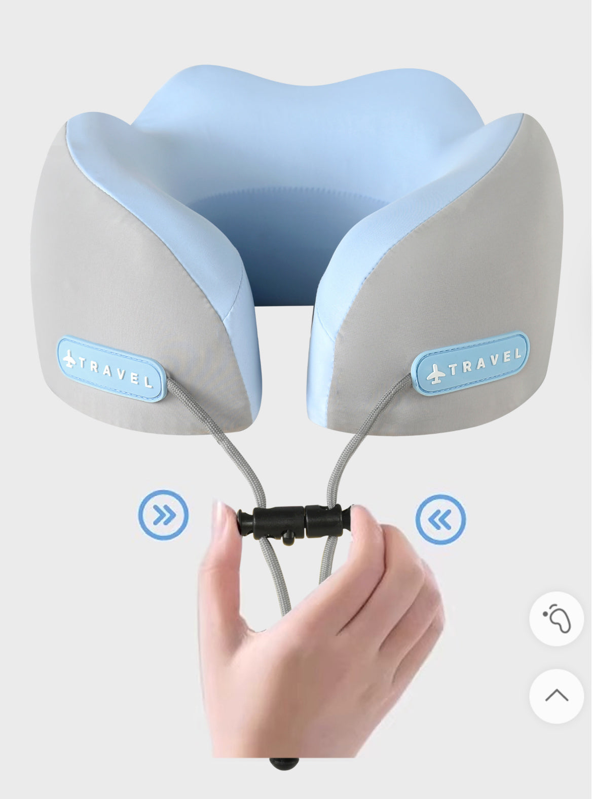Portable Neck + Shoulder Pillow (With Storage Bag)