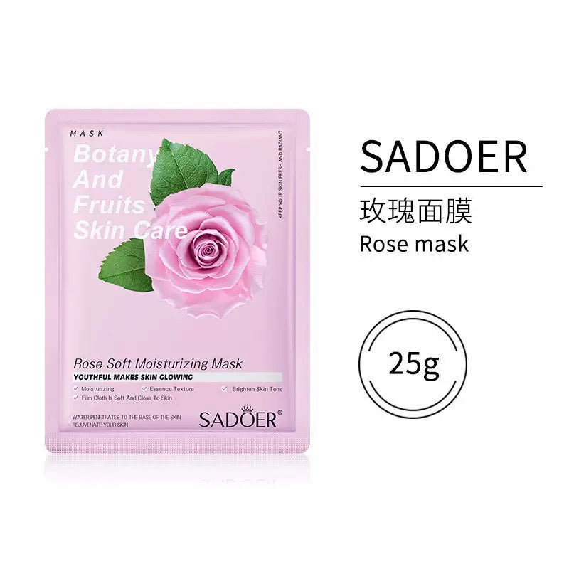 SADOER Plant & Fruit Sheet Face Mask Set (Pack of 8 – Mixed Variants)