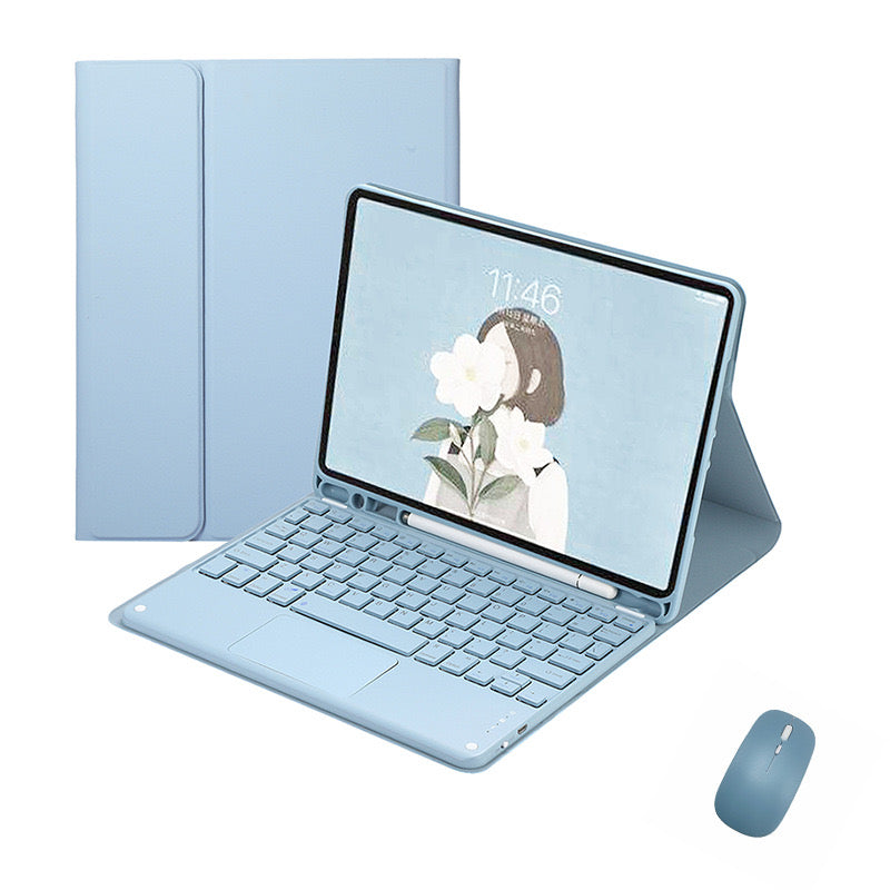 Universal Bluetooth Keyboard Case with Touchpad & Mouse (For Samsung Galaxy Tablets)