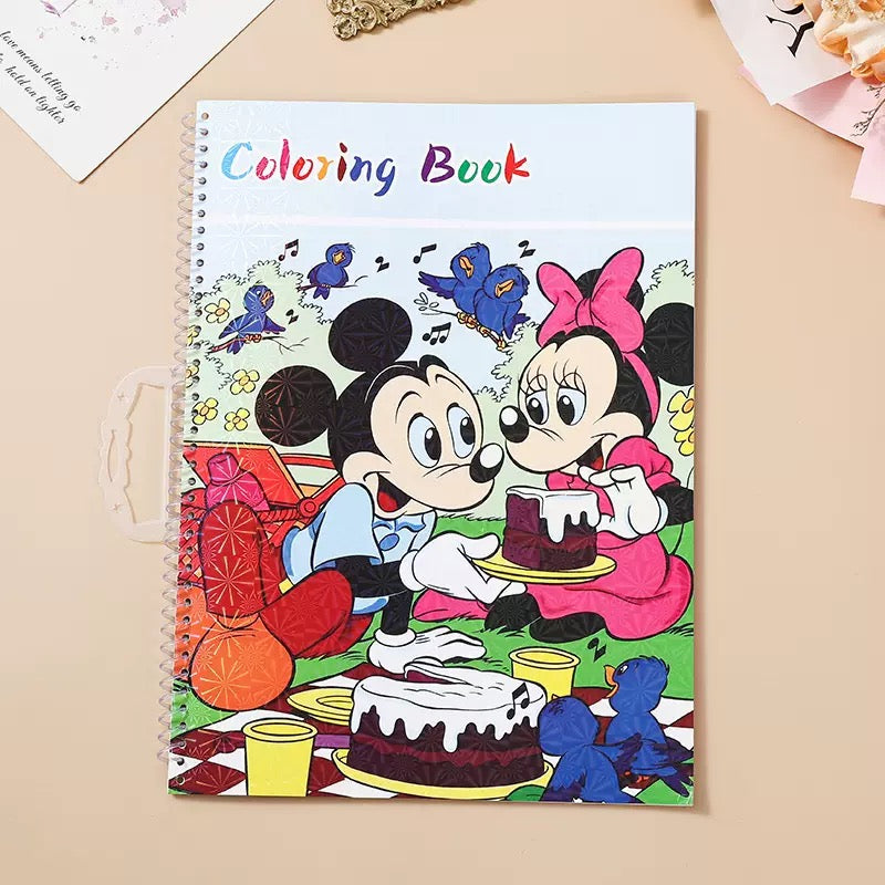 Kids Cartoon Spiral Colouring Book (Set of 7 Books)