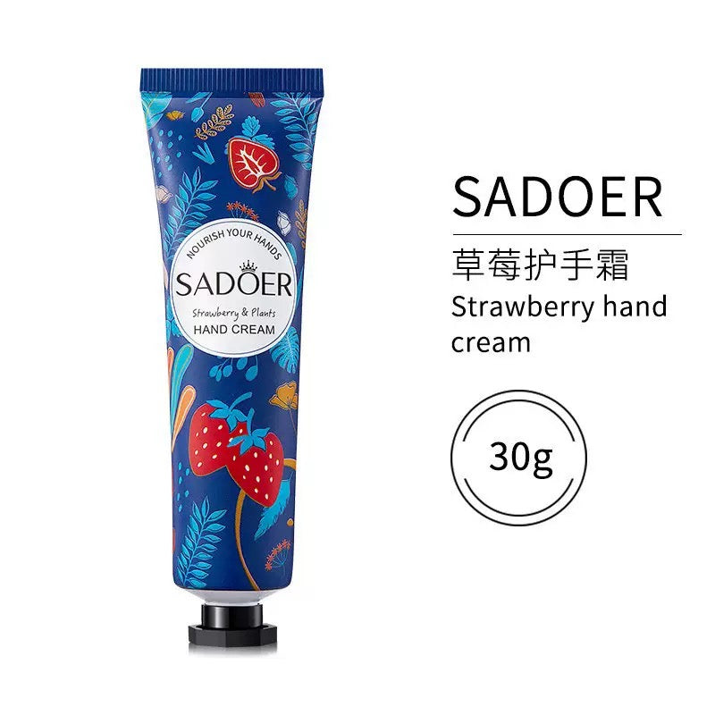 SADOER Botanical Hand Cream Set (Pack of 12 Tubes × 30g) – Mixed Scents Deep Moisturizing Hand Care