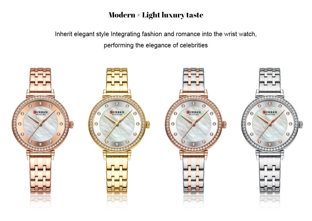 CURREN Blanche Chic Women’s Stainless Steel Watch (Comes Boxed)