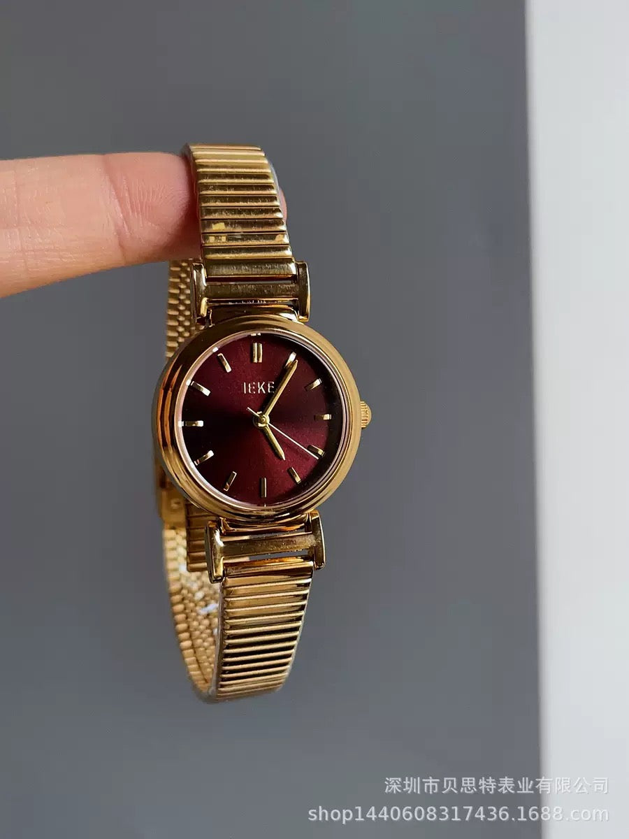 Luxury Vintage Gold Bracelet Watches: Elegant Minimalist Collection (Comes Boxed)