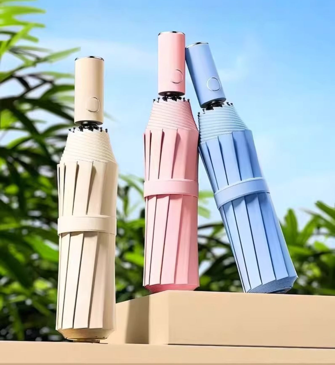 Fully Automatic Windproof Folding Umbrella