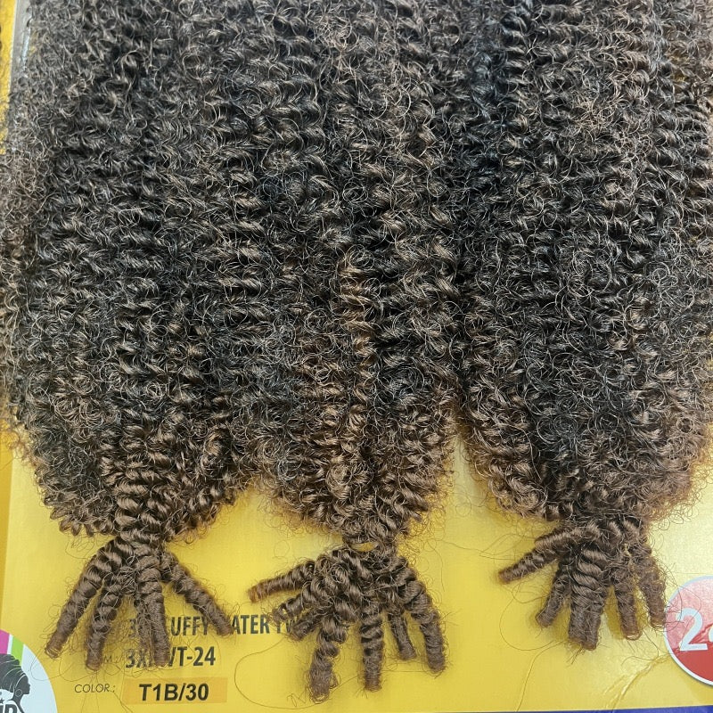 120g 24 inches Kanekalon Afro Kinky Curly Extensions in Assorted Colours