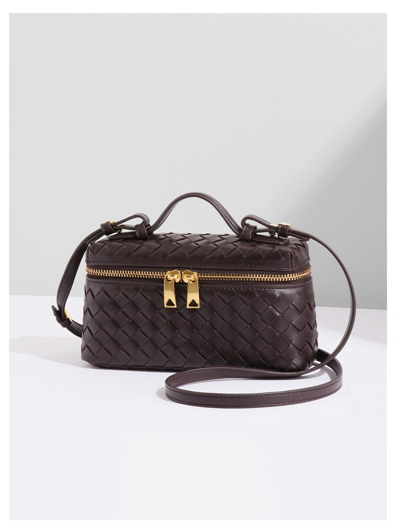 Woven Luxe Mini Crossbody Bag