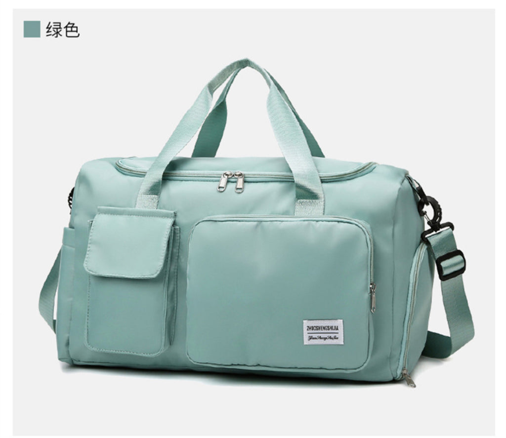 Large Capacity Travel & Gym Duffel Bag with Shoe Compartment