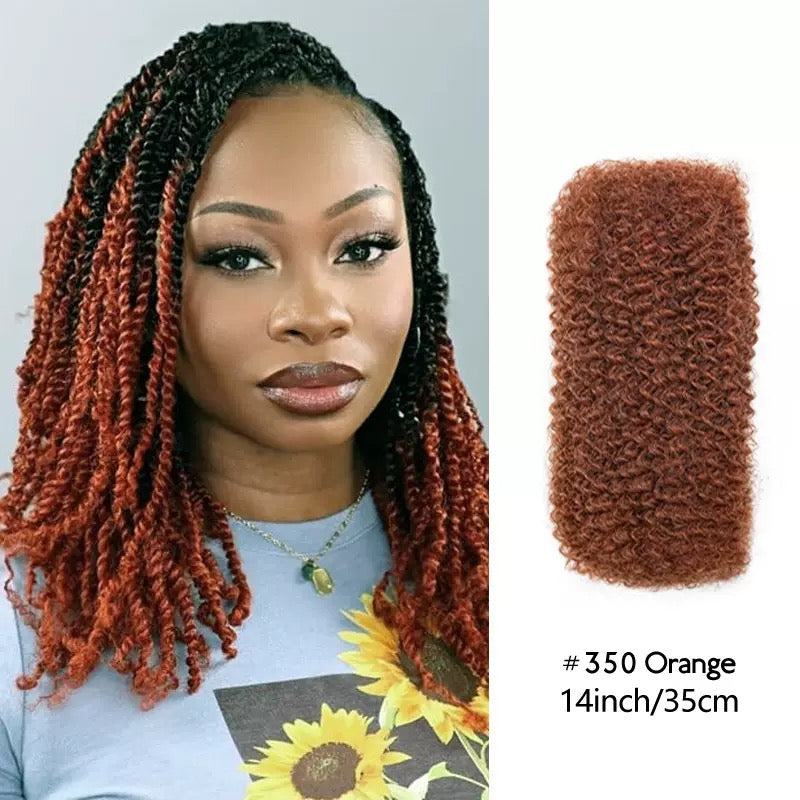 50g 100% Human Hair Afro Kinky Curly Extensions in Assorted Colours and Lengths; 3-4 Packs for a full head