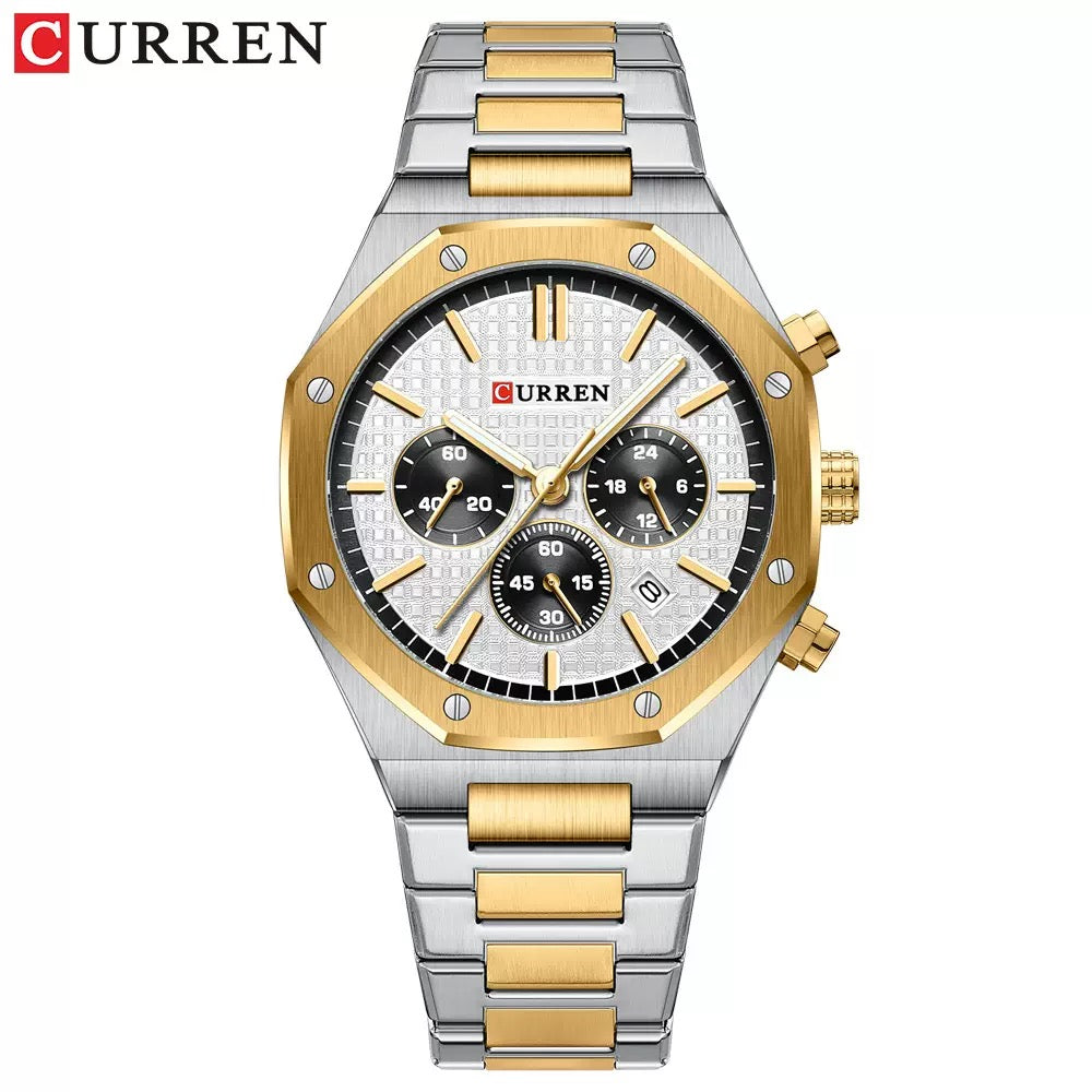 CURREN Classic Chronograph StainlessSteel Watch (Comes Boxed)