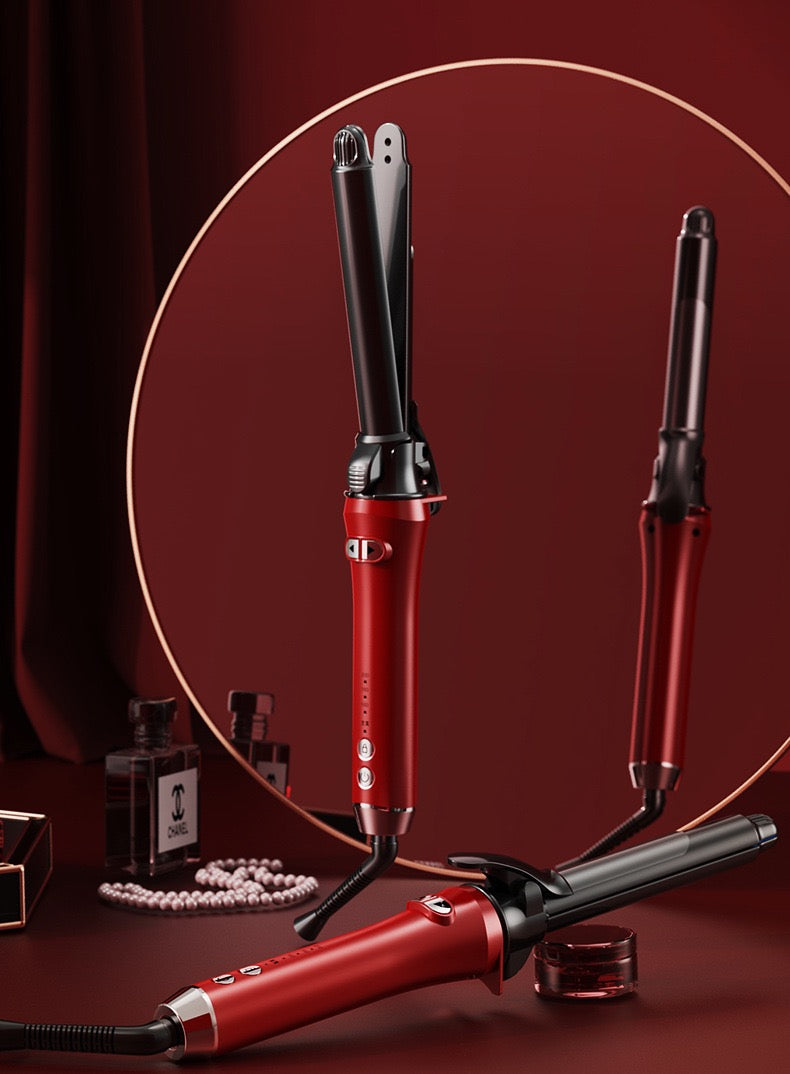 (32mm) 2-in-1 Automatic Hair Curler & Straightener with Adjustable Temperature