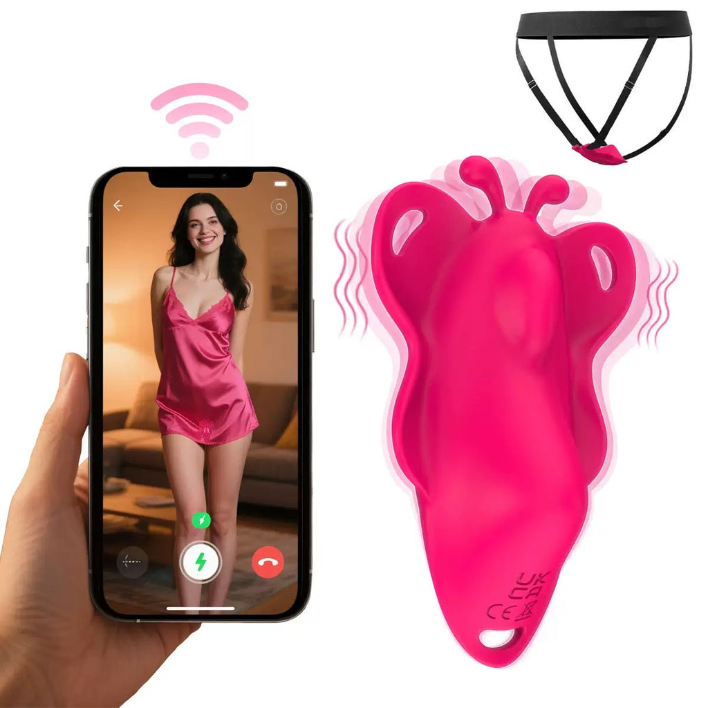 APP Control Butterfly Vibrator Panty Vibrator with 9 Vibration Modes For Clitoris Stimulation