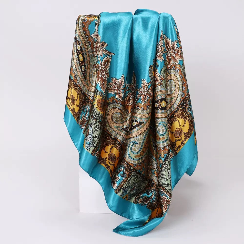90x90cm High Quality Silk Scarves (Set of 6 designs)