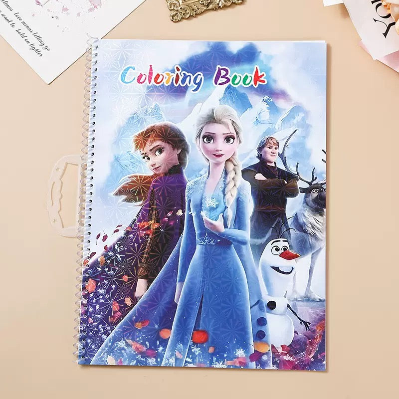Kids Cartoon Spiral Colouring Book (Set of 7 Books)