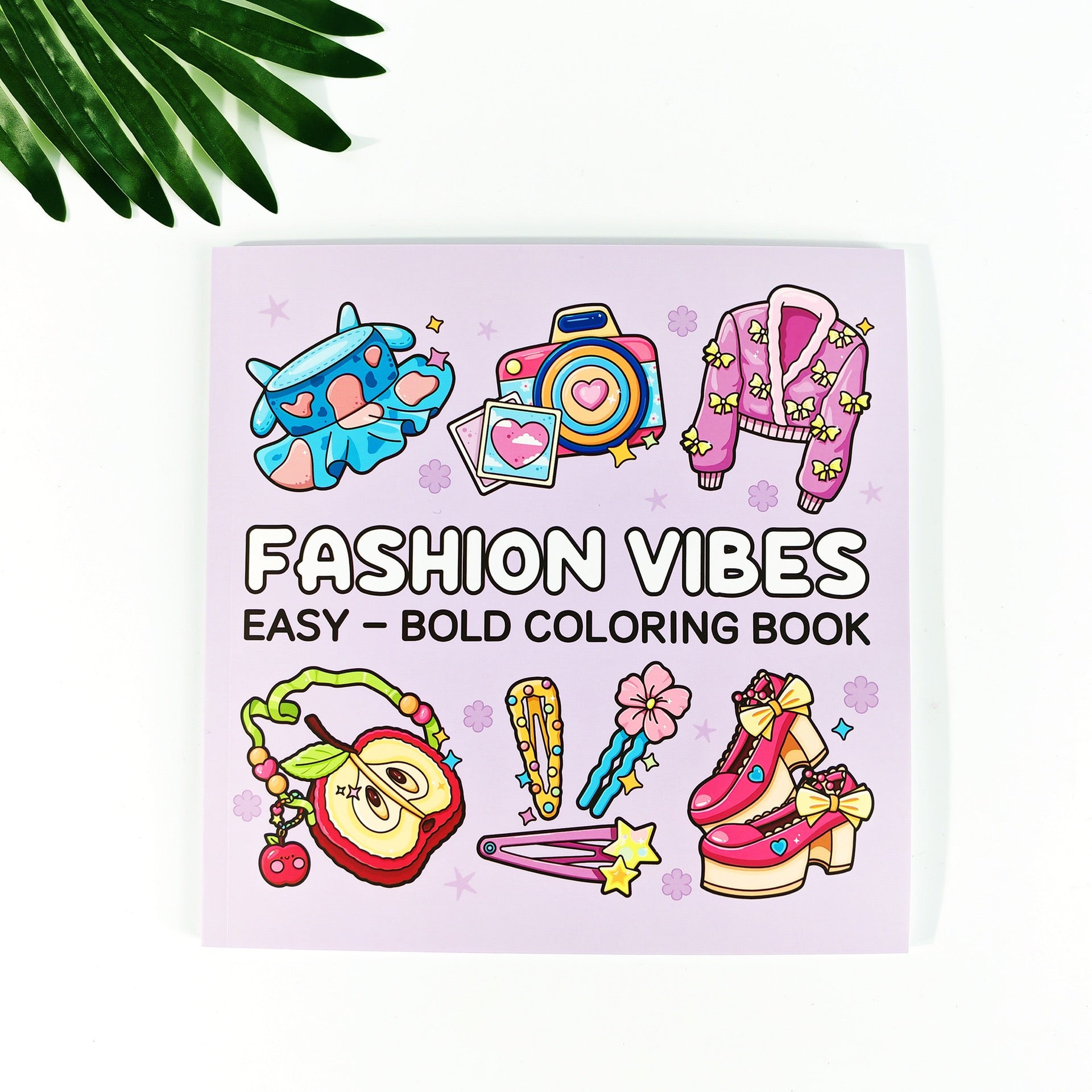Cute Girly Aesthetic Coloring Book Set (Set of 5 Books)