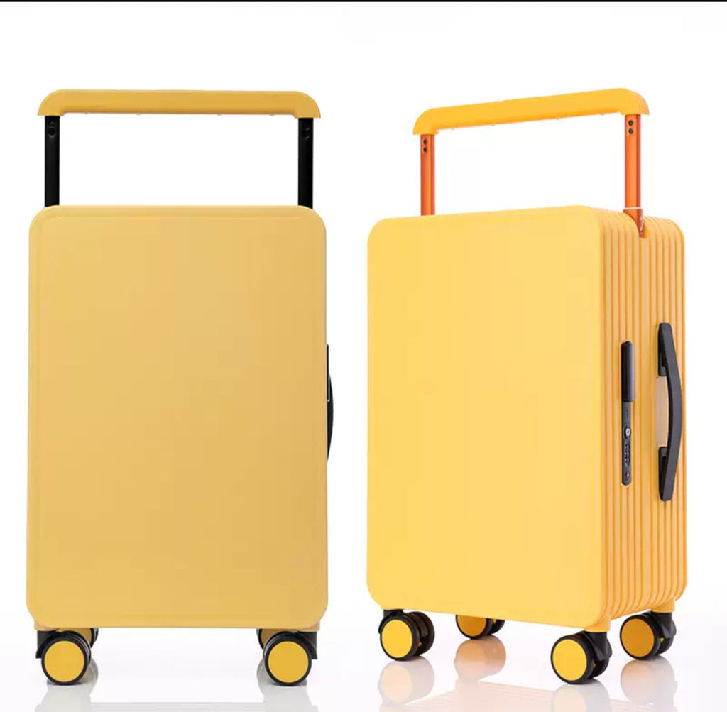 Modern Color-Block Hard-Shell Travel Luggage Set (20/24/26”)