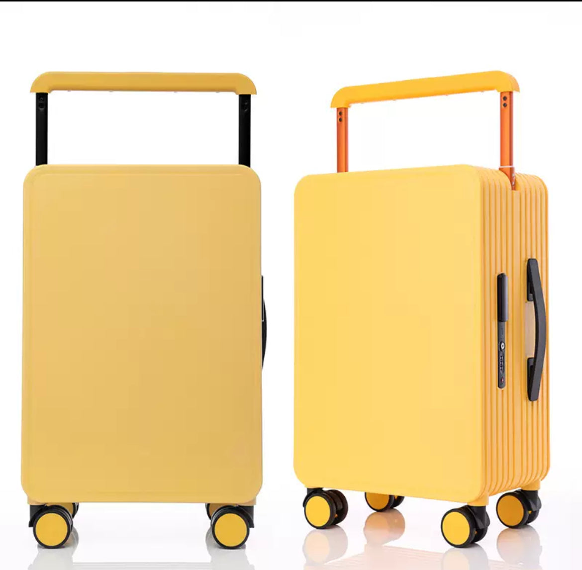 Modern Color-Block Hard-Shell Travel Luggage Set (20/24/26”)