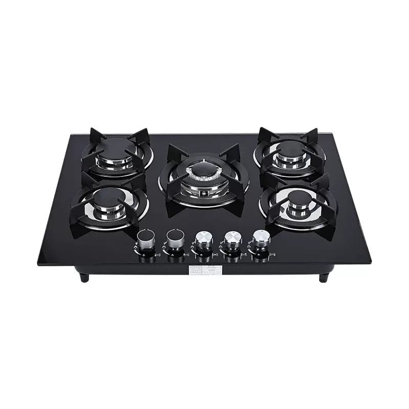 5 Burner Built-In Tempered Glass Gas Cooker/3300W