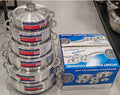 6-Piece Polished Aluminium Cooking Pot Set