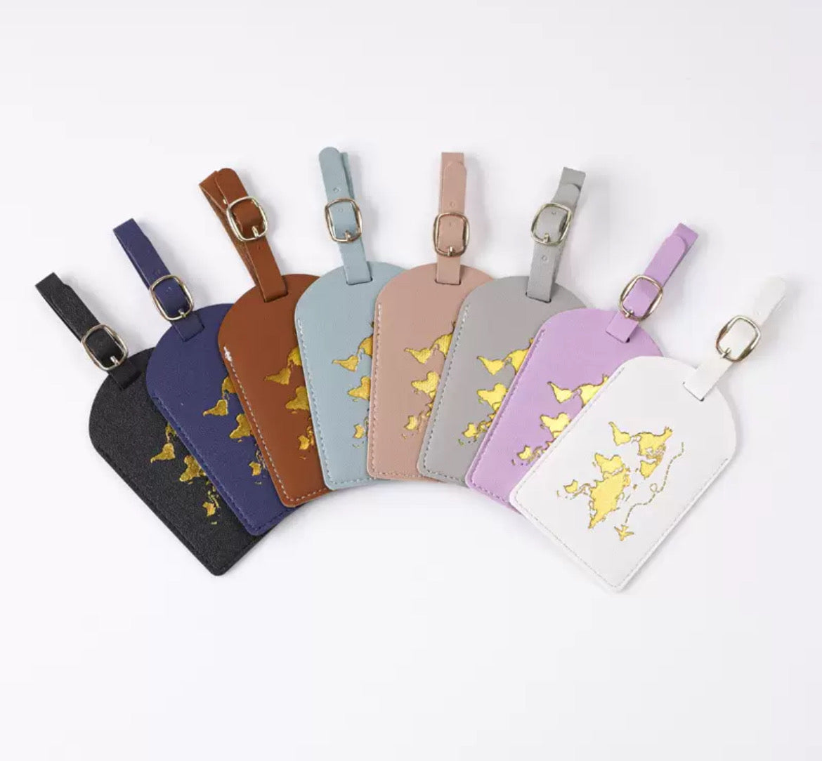 Stylish Passport Holder with 2 Matching Luggage Tag Sets