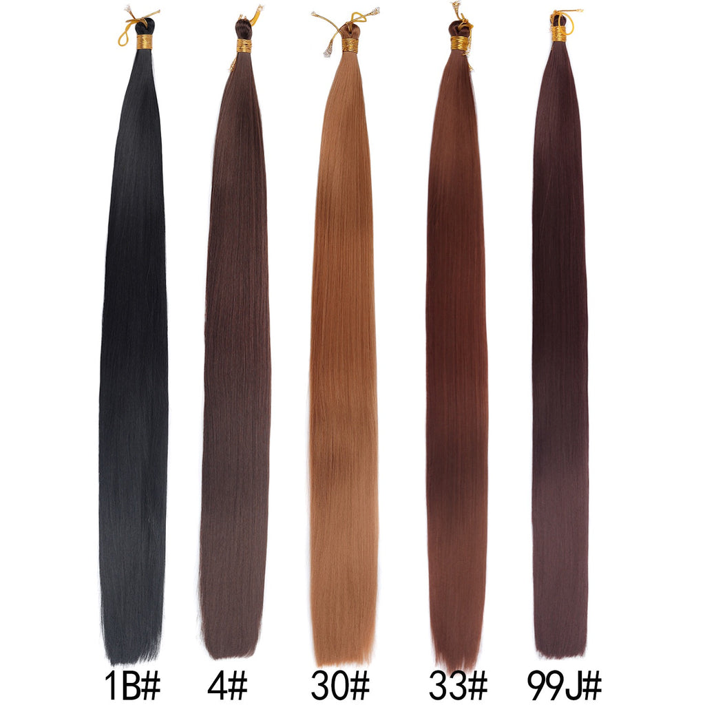 30 inches 150g Silky Bone Straight Braids extensions