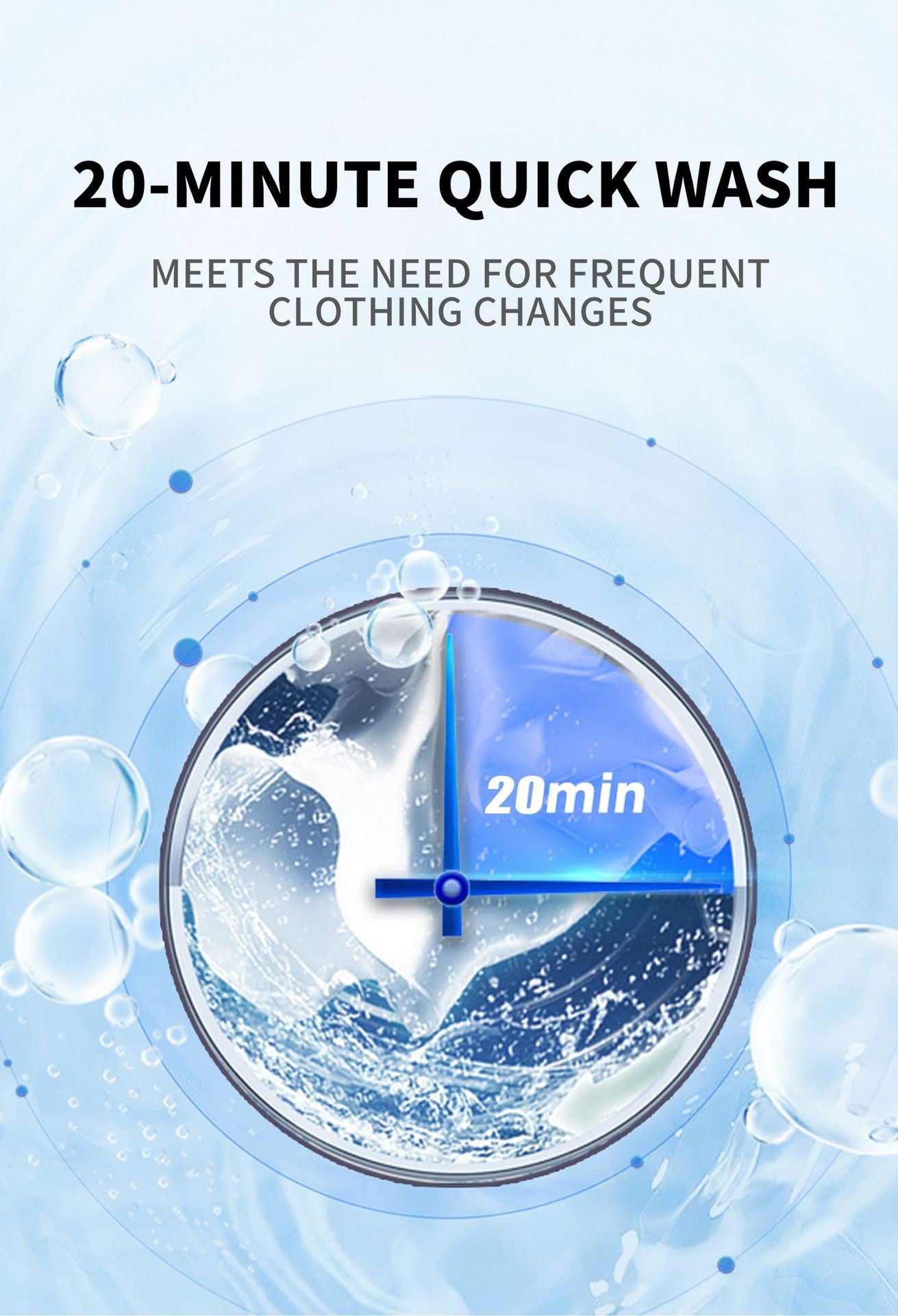 8KG Capacity Top Load Automatic Washing Machine with Air Dry