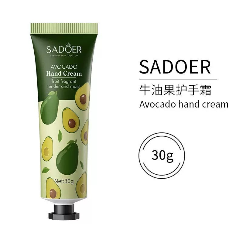 SADOER Botanical Hand Cream Set (Pack of 12 Tubes × 30g) – Mixed Scents Deep Moisturizing Hand Care
