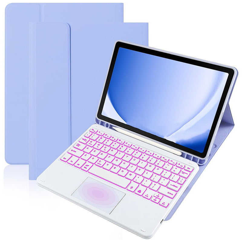 7-Color Backlit Bluetooth Keyboard Case with Touchpad for iPad