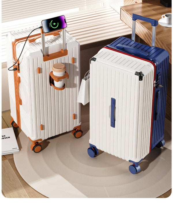 Multi-Function Smart Travel Luggage set (22/26/30”) with USB Charging & Phone Stand