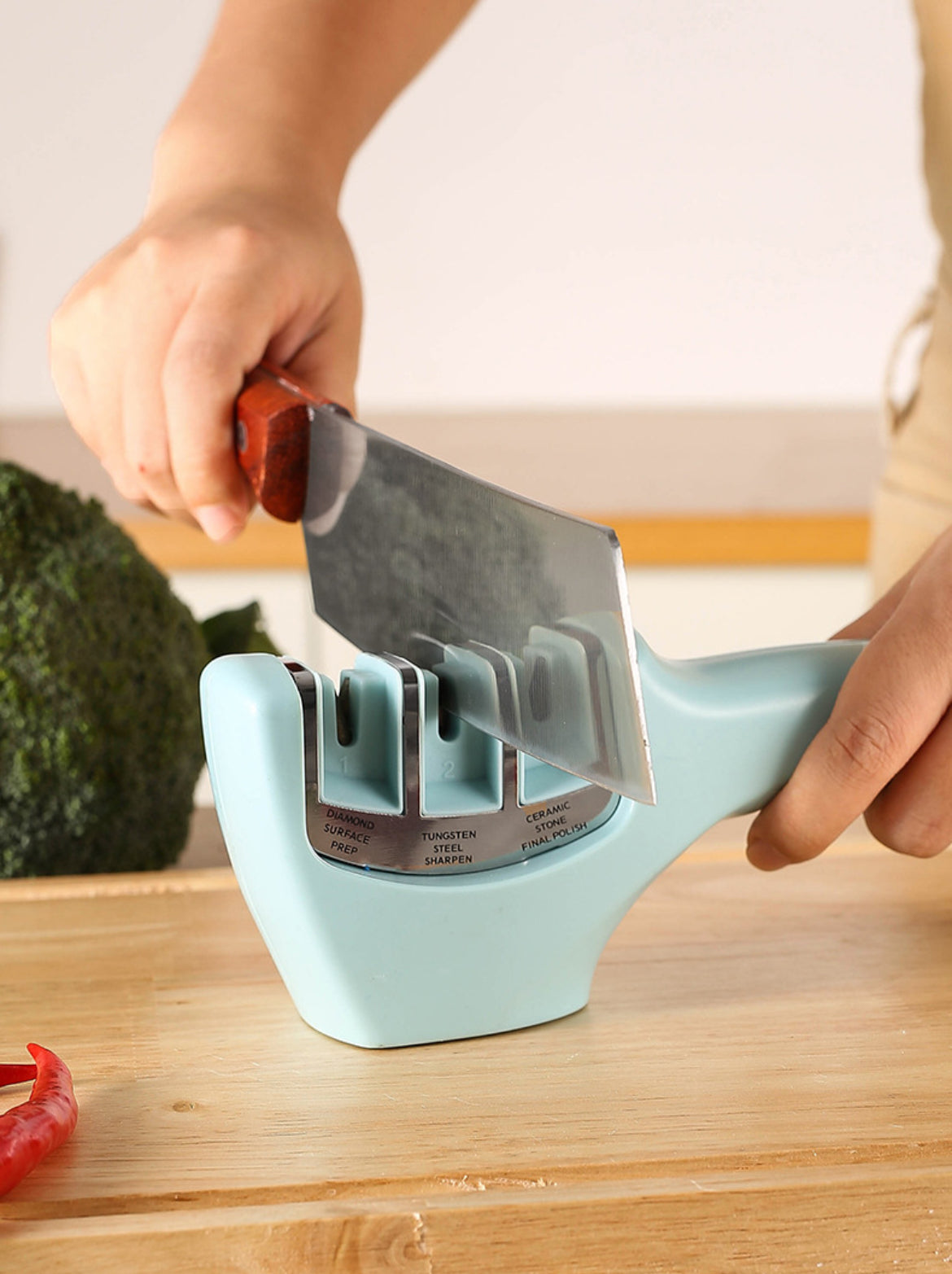 4-in-1 Manual Knife/Scissors Sharpener