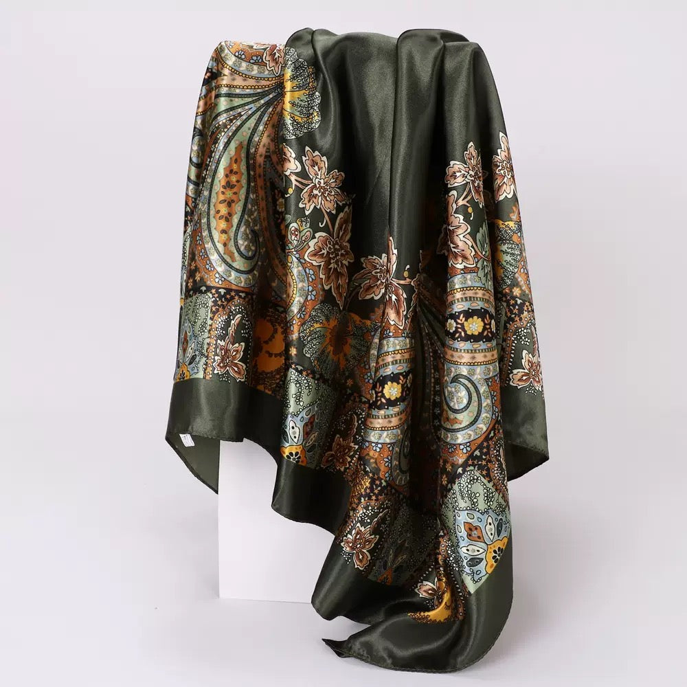 90x90cm High Quality Silk Scarves (Set of 6 designs)