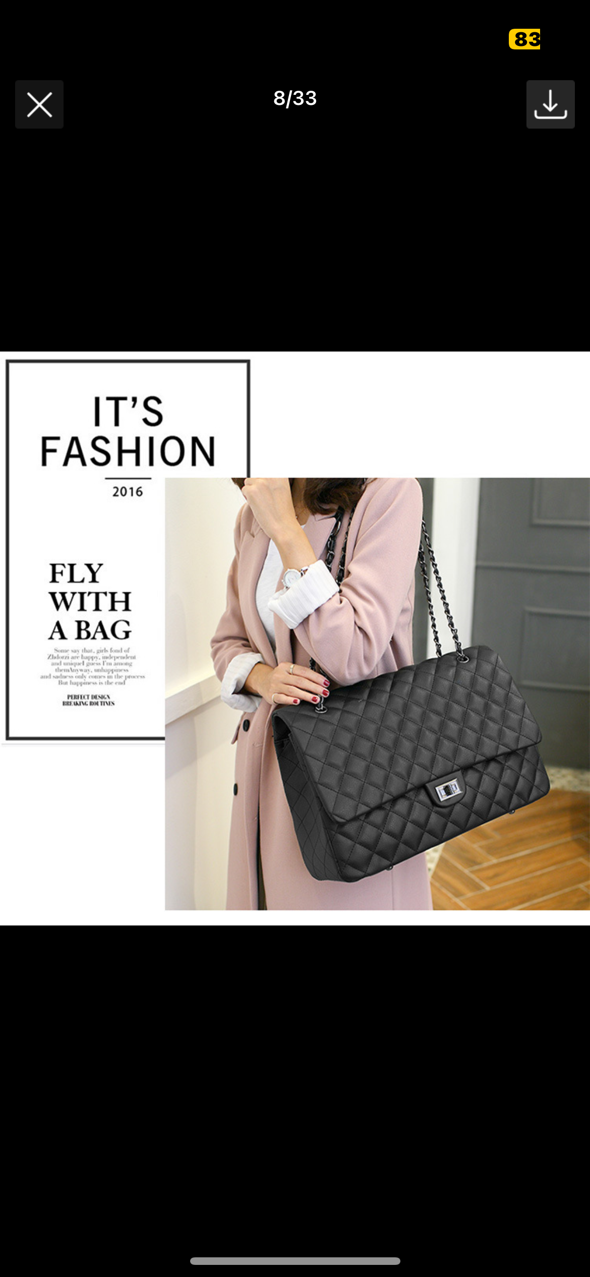 Elegant Quilted Women’s Travel Shoulder Bag