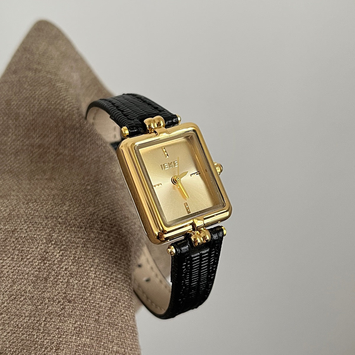 IEKE Classic Rectangular Leather Watch (Comes Boxed)