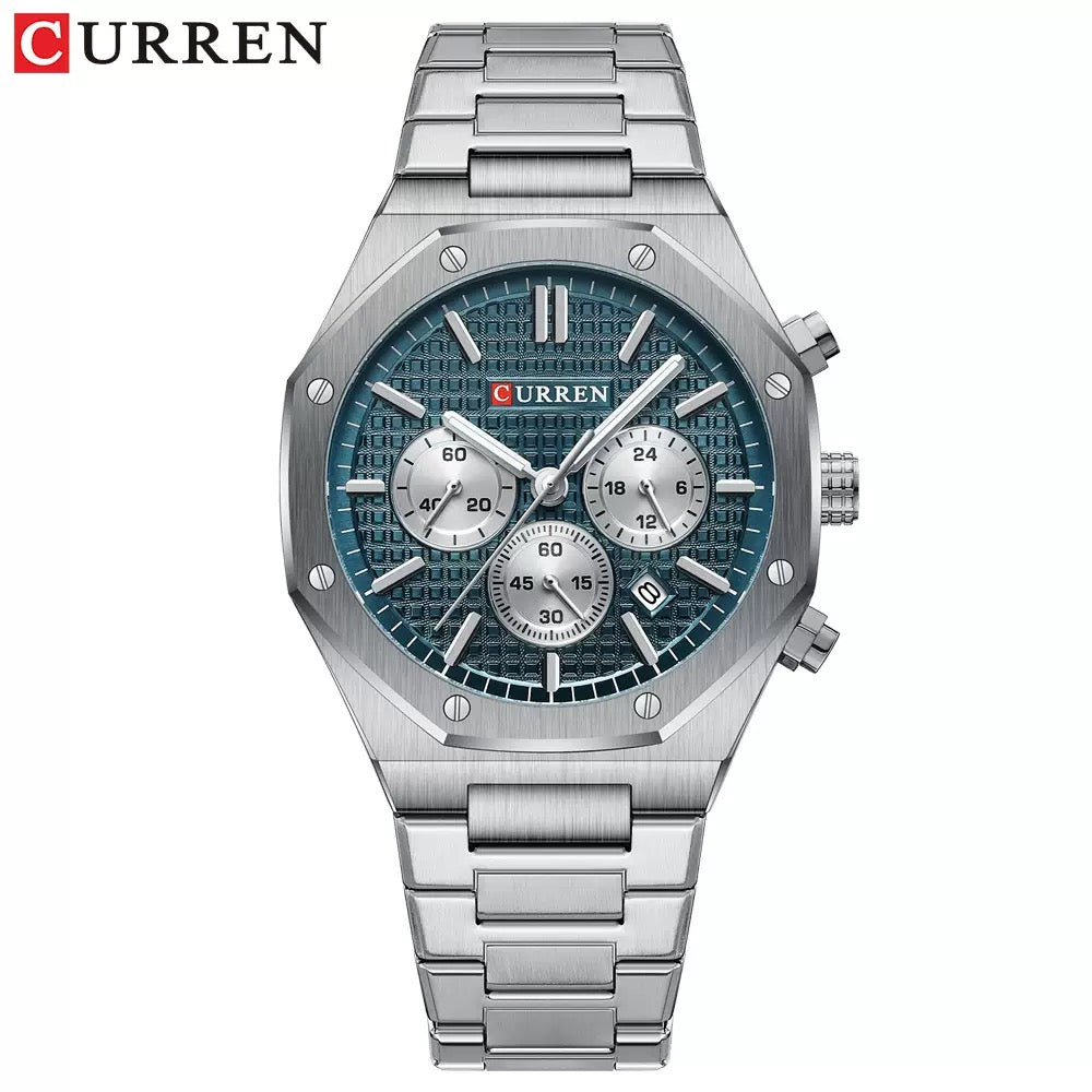 CURREN Classic Chronograph StainlessSteel Watch (Comes Boxed)